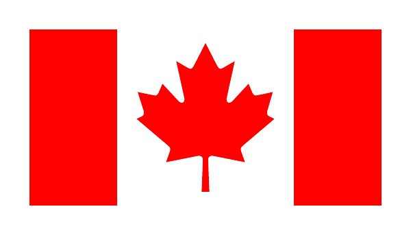 Maple Standard Canadian flag decal